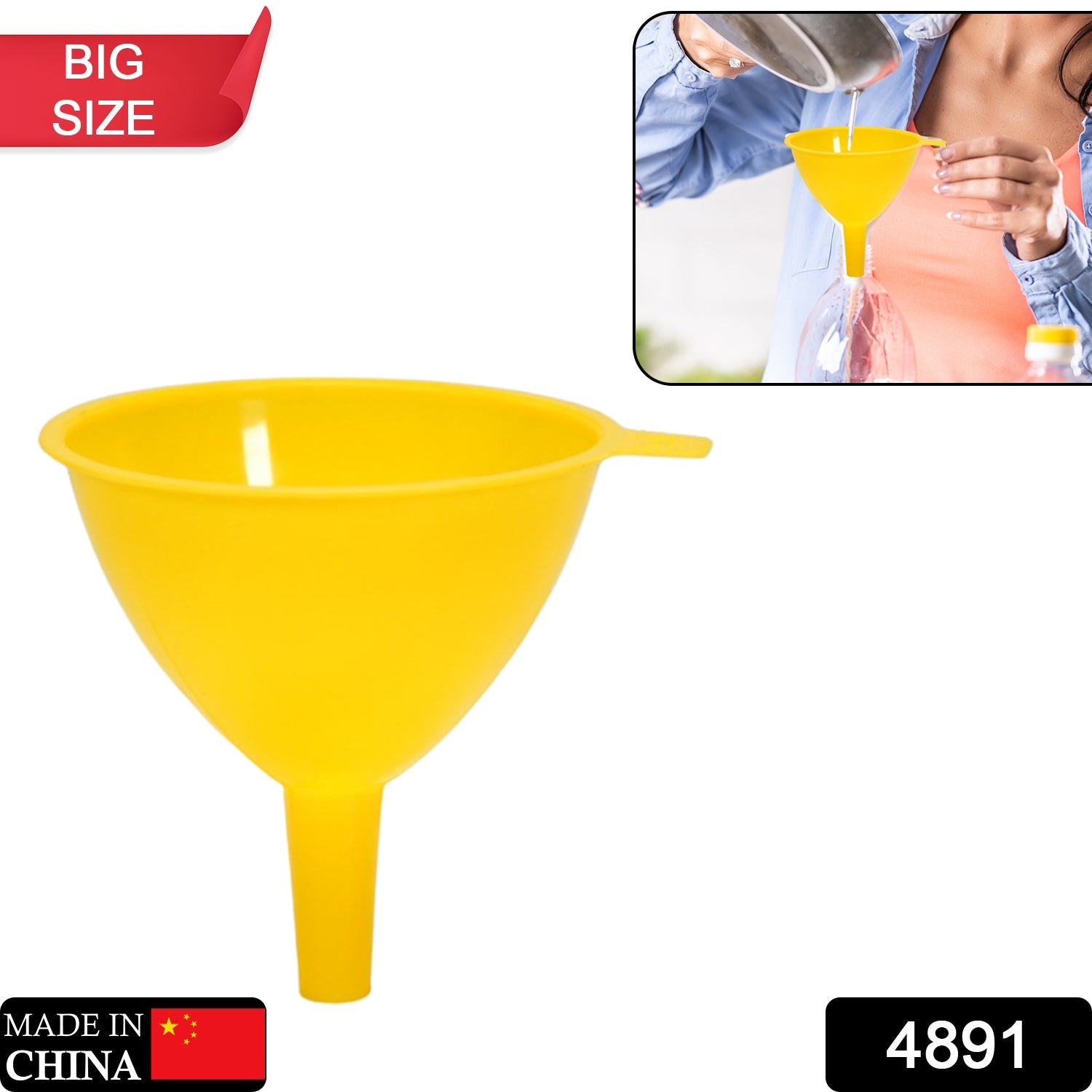 4891 Round Big Small Funnel for Kitchen 