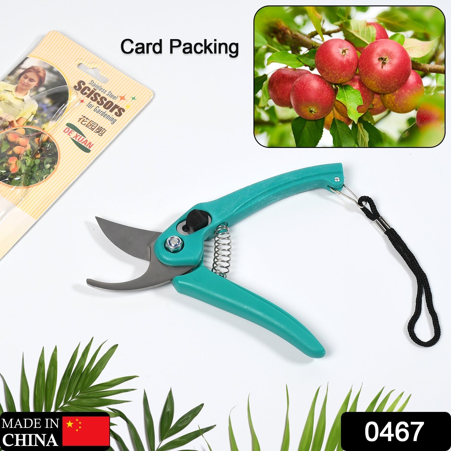 0467 Heavy Duty Gardening Cutter Tool Plant Cutter for Home Garden | Wood Branch Trimmer | Grass Cutting Accessories | Sturdy Stem Scissors 