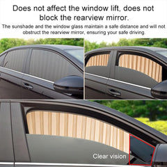 7498 Car Curtain Slat Folding Window Sunshade Magnetic Car Side Window Sun Shade Slider