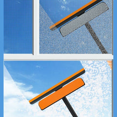 6087 3 in 1 Glass Wiper used in all kinds of household and official places for cleaning and wiping of floors, glasses and dust etc. 