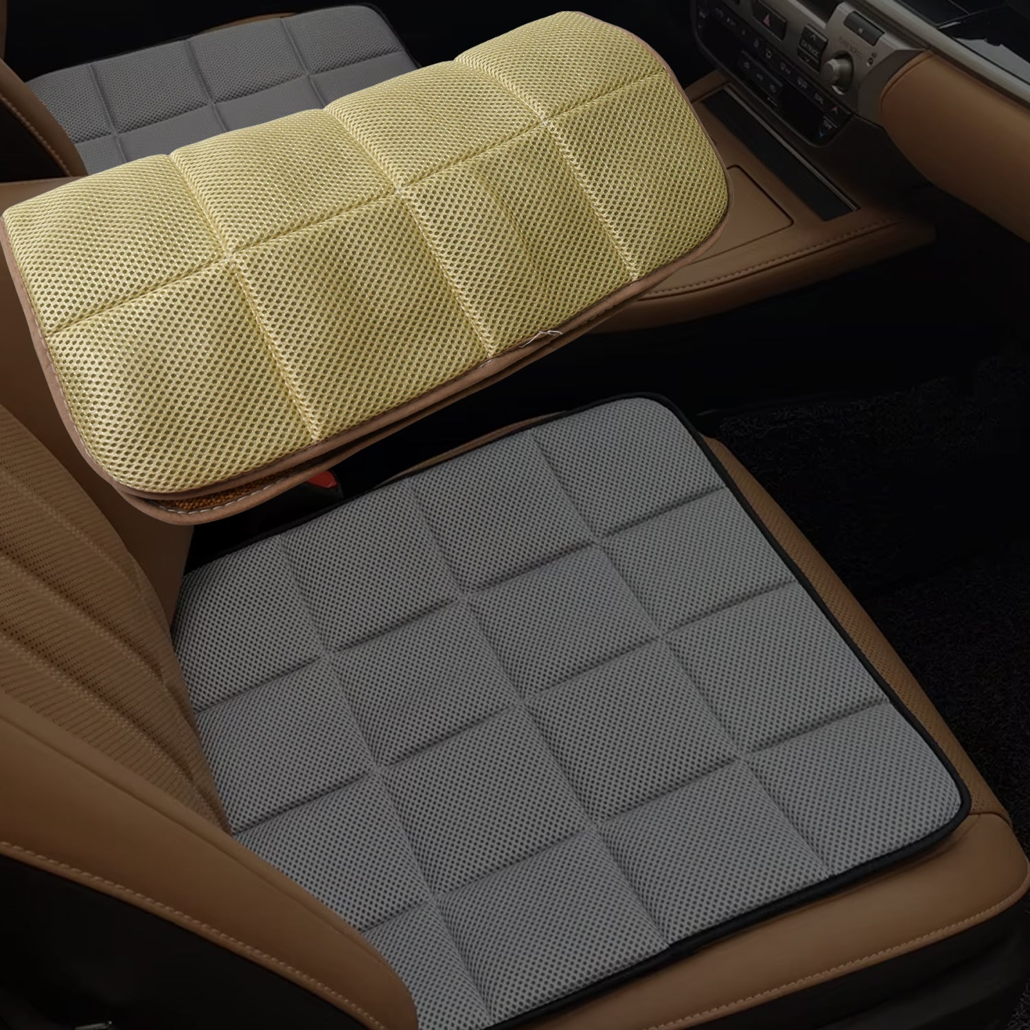 8514 Square Shaped Bamboo Charcoal Filled Car Auto Seat Cushion Mat Cover