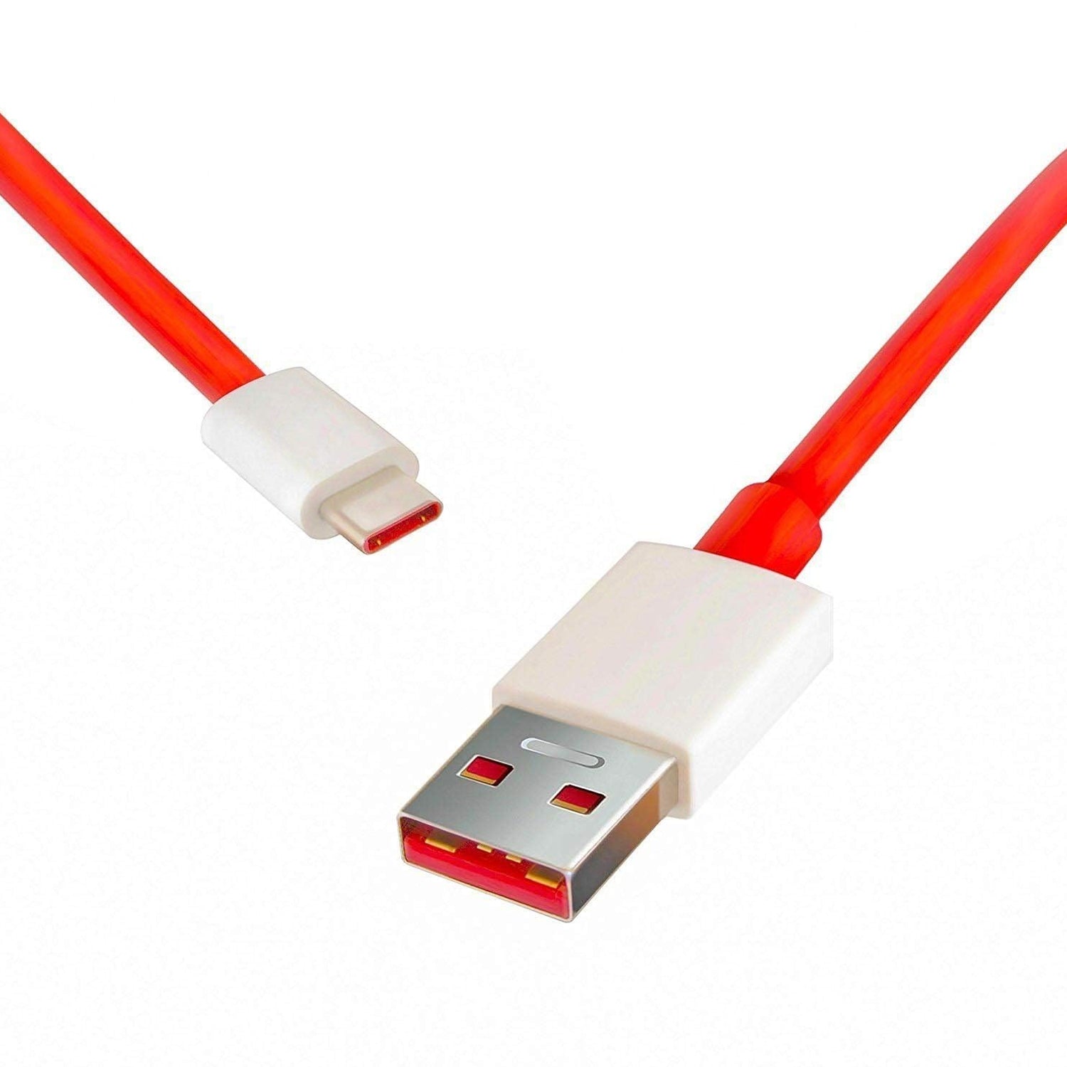 6036 Unique Type C Dash Charging USB Data Cable | Fast Charging Cable | Data Transfer Cable For All C Type Mobile Use 1 Meter ( RED ) 