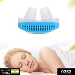 353 - 2 in 1 Anti Snoring and Air Purifier Nose Clip for Prevent Snoring and Comfortable Sleep 