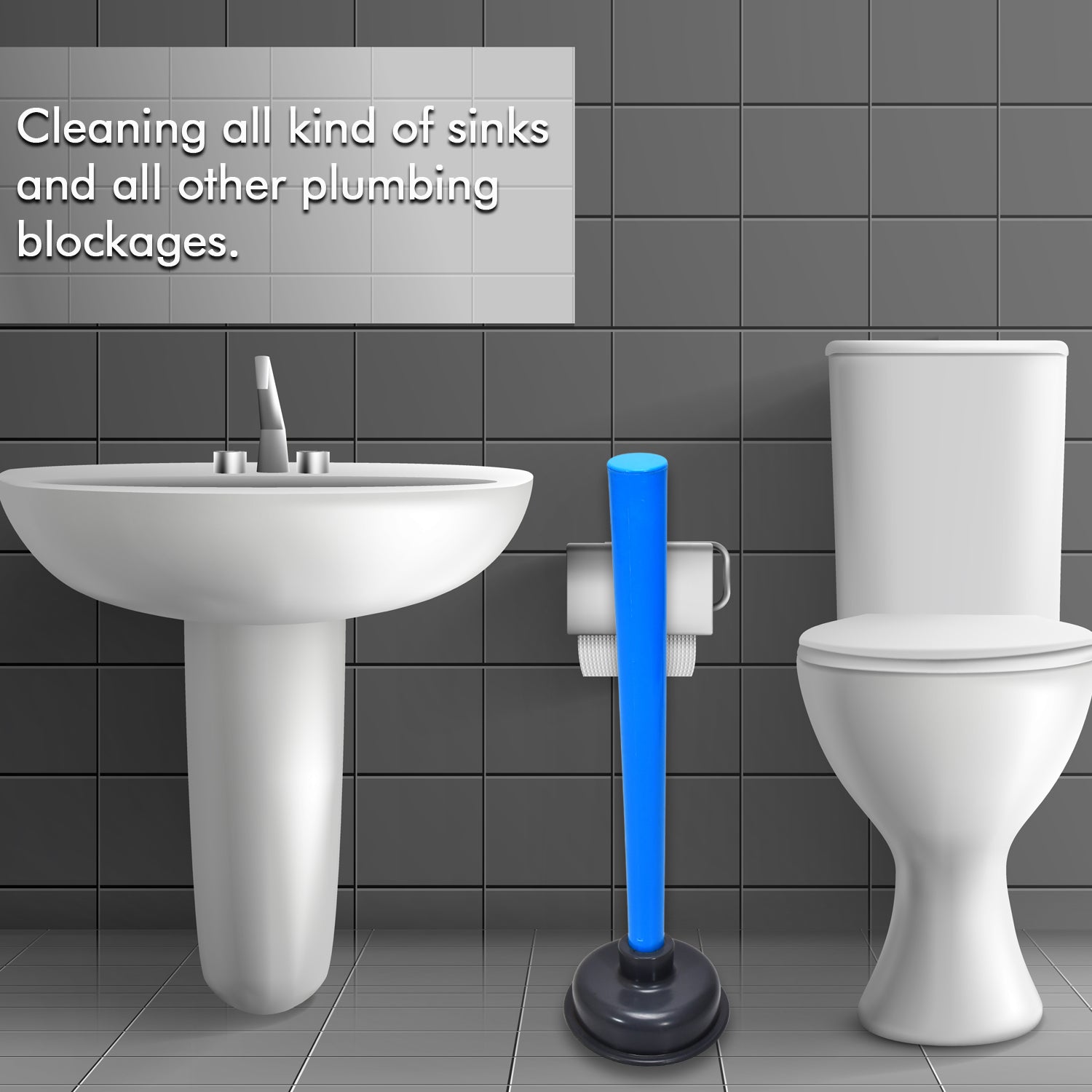 4025 Multifunctional Toilet Plunger, Toilet Blockage Remover Suction Device 