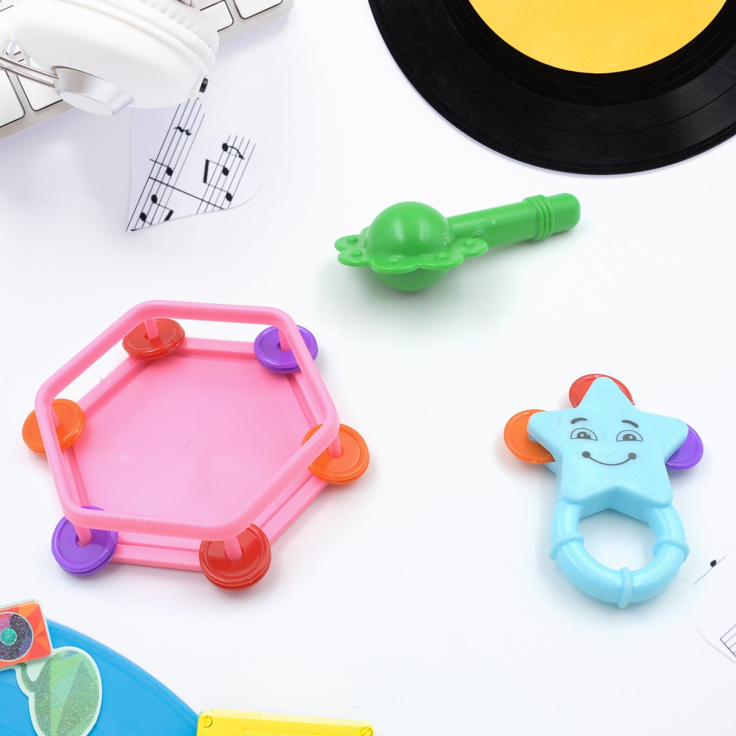 4377 Musical Gallery Khanjari Musical Instrument Toy Baby Play Toy Fun Return Gift for Kids Birthday  (3 Pc Set)