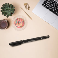 7941 2Sided pen & Marker Office Products School, Office Supplies Stationery Marker Pen, Double Marker Black Ink Waterproof Marking Pen for Students (1 Pc)