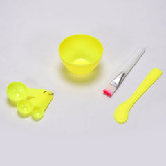 1262 Facial Mask Bowl Set For Girls Use ( 6 pcs Set ) 