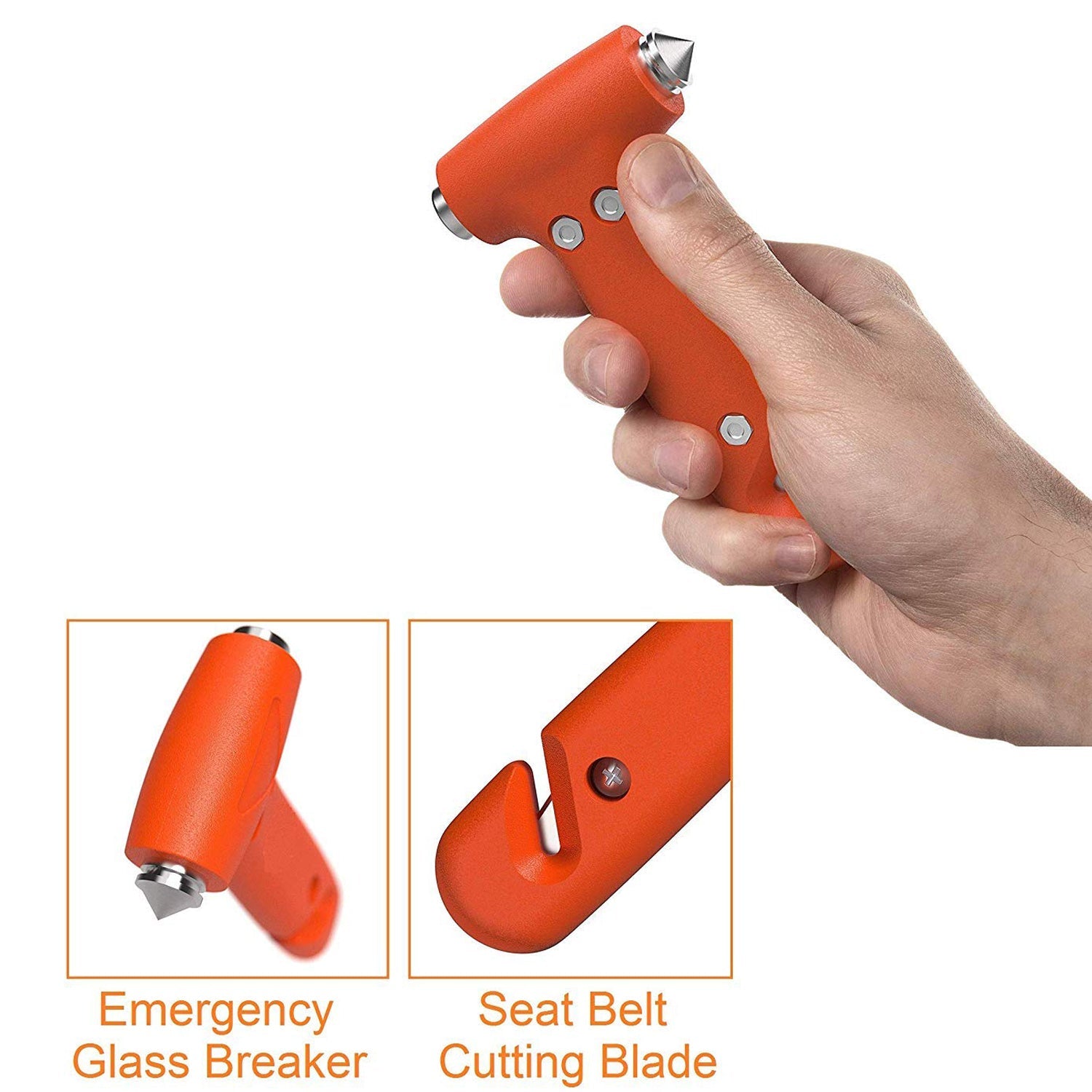 9393 Car Safety Hammer,Emergency and Rescue Tool,Car Window Breaker and Seatbelt Cutter,Safety Hammer Emergency Rescue Tool,Car Window Breaking Seat Belt Cutter (1 Pc)