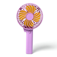 7604 Portable Mini handy Fan & Personal Table Fan | Rechargeable Battery Operated Fan Suitable for Kids, Women, Makeup Artist, Home Office 