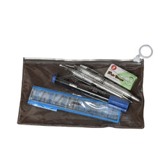 4848  6-Pcs Combo Zipper Pouch scissor Ruler Pen And Marker Used While Studying By Teachers And Students In Schools And Colleges Etc. 