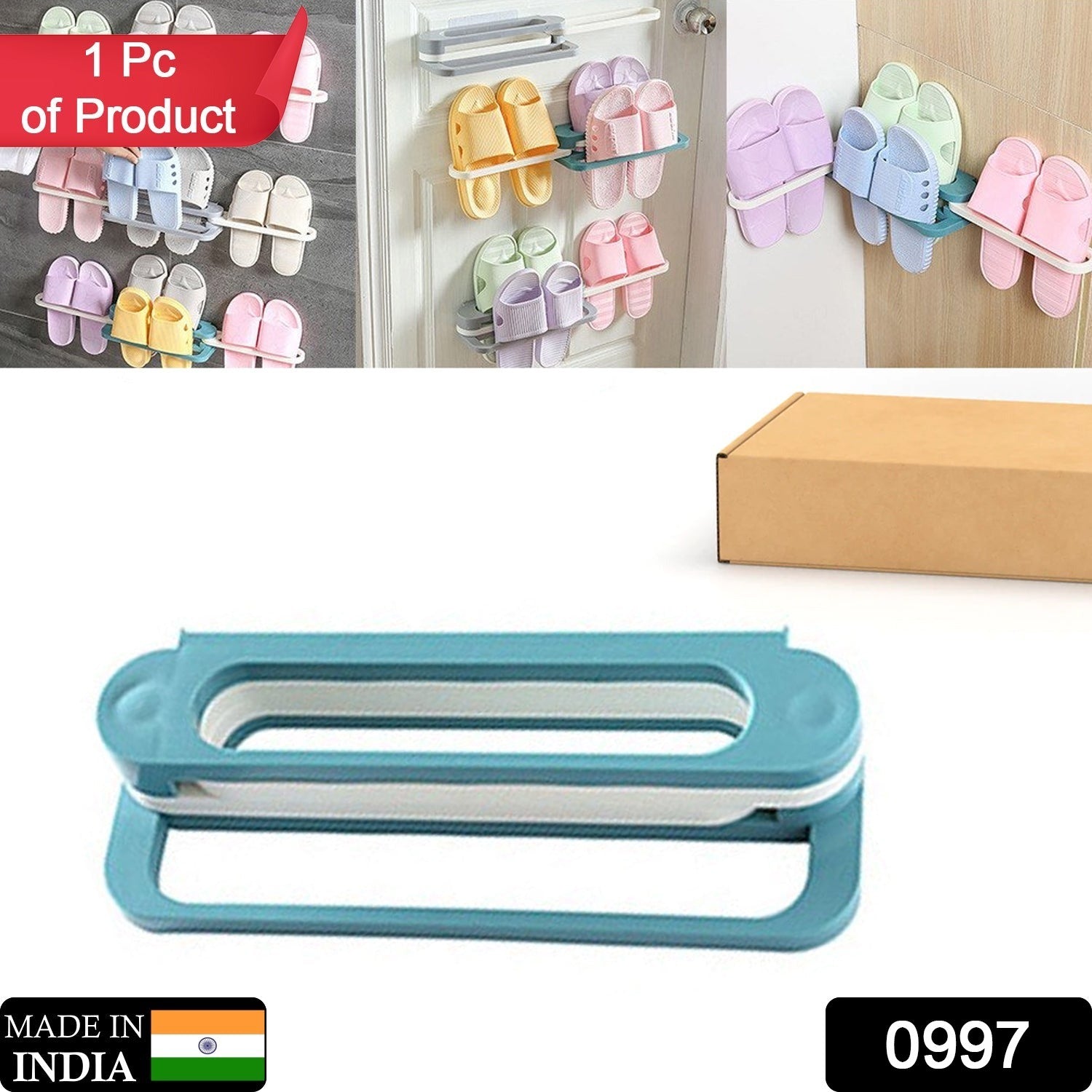 Multifunction Folding Slippers / Shoes Hanger Organizer Rack