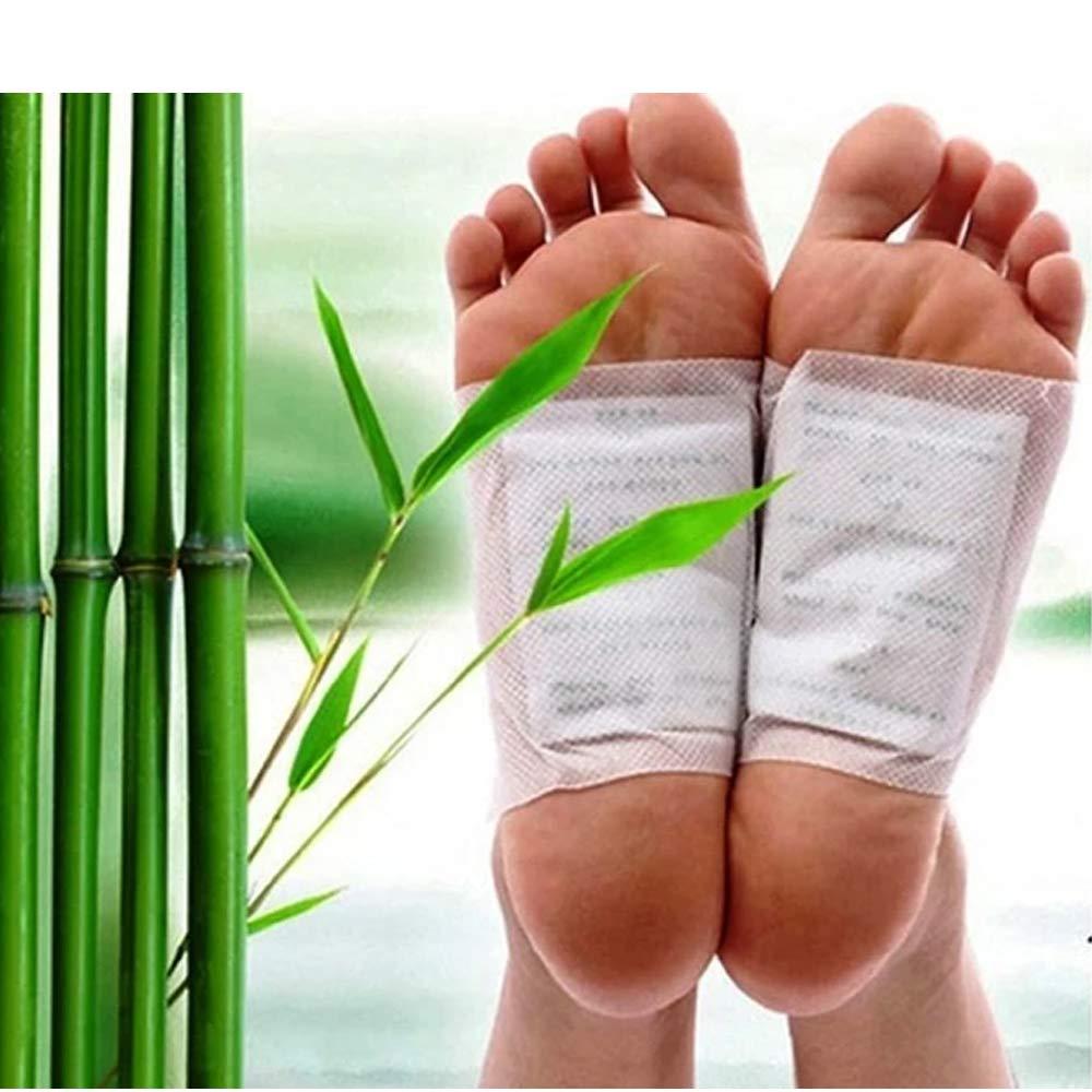 644 kinoki Cleansing Detox Foot Pads, Ginger & salt Foot Patch -10pcs (Free Size, White) 