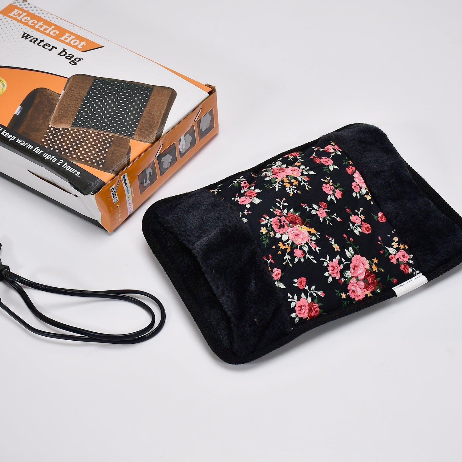 6638 Electric hot water bag with Fur Velvet heating bag, hot water bag, Heating Pad, Heat Pouch Hot Water Bag. 