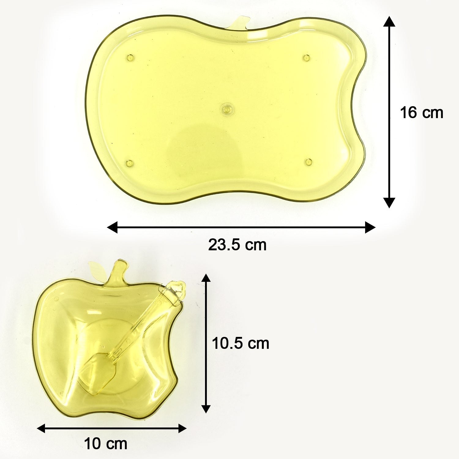 2752 Apple Shape Tray Bowl Used For Serving Snacks And Various Food Stuffs. 