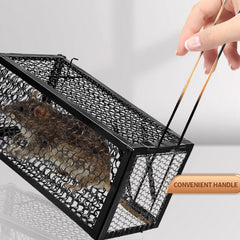 0365 Foldable Mouse Trap Squirrel Trap Small Live Animal Trap Mouse Voles Hamsters Live Cage Rat Mouse Cage Trap for Mice Easy to Catch and Release