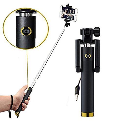 1347 Selfie Sticks Box with Aux Wire for All Smart Phones 