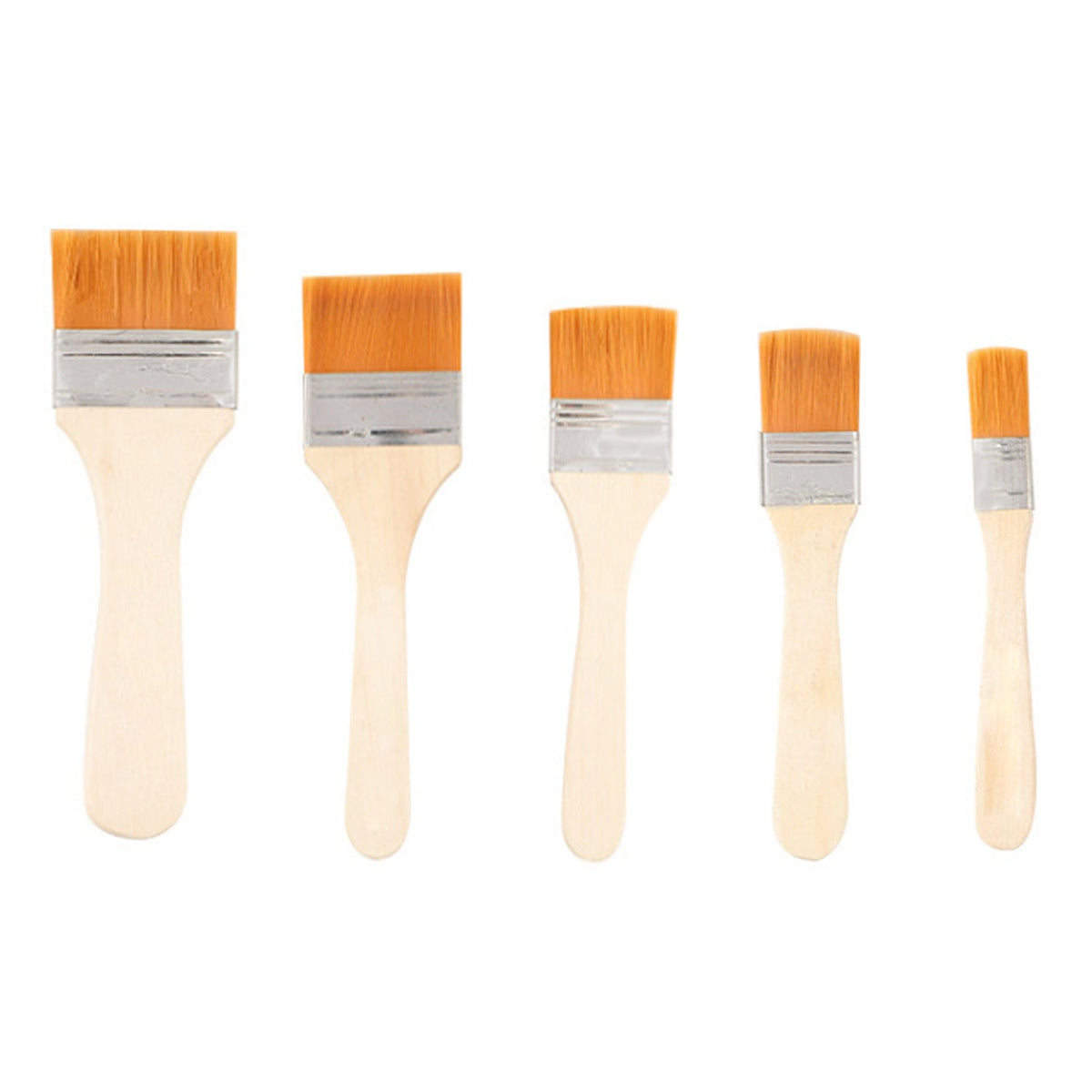 4667 Artistic Flat Painting Brush - Set of 5 