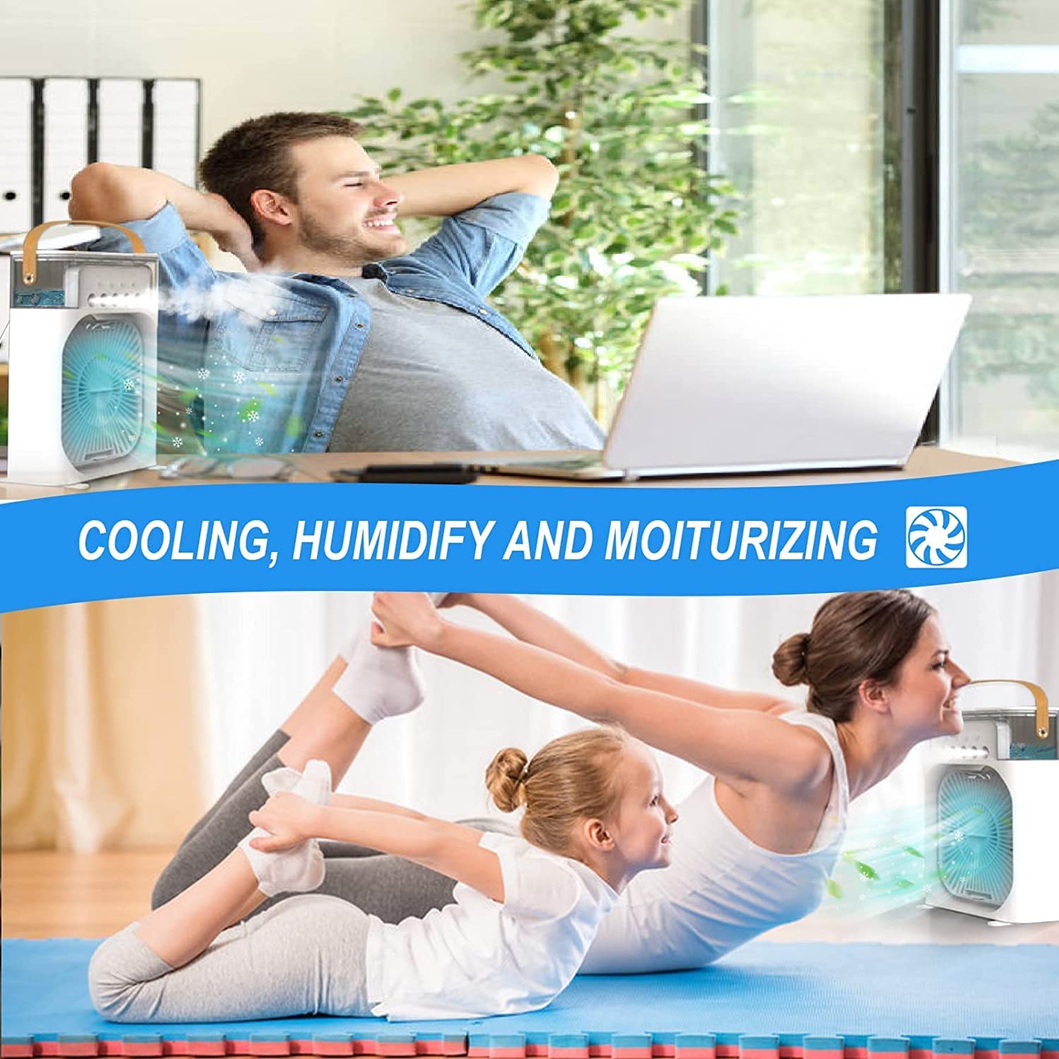 Mini-cooler 3-In-1-Conditioner-Humidifier-Purifier