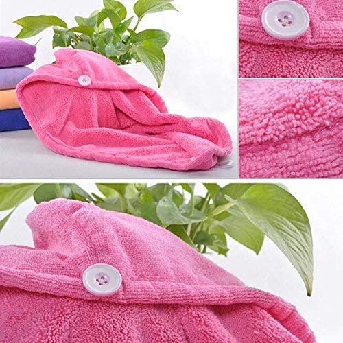 1408 Quick Turban Hair-Drying Absorbent Microfiber Towel/Dry Shower Caps 