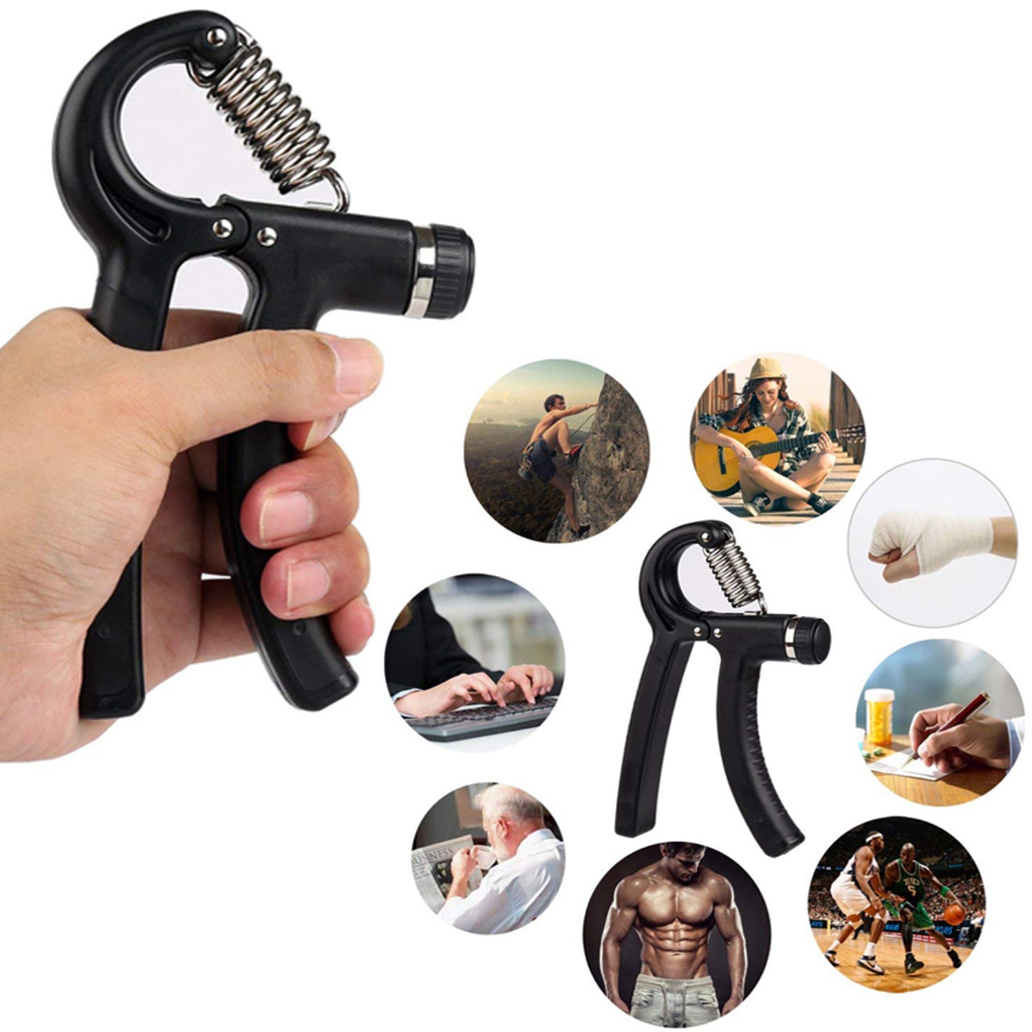 6089 Non-Slip Gripper for Athletes Hand Rehabilitation Exercising 