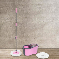 4942 Quick Spin Mop With Steel Spin, Bucket Floor Cleaning, Easy Wheels & Big Bucket, Floor Cleaning Mop with Bucket 