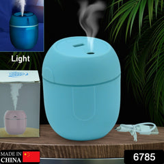 6785 Portable Lighting Mini Humidifier, USB Personal Desktop Air Humidifier for Baby Bedroom Travel Office Home with Light, Cool Mist Humidifier, Essential Oil Diffusers, Cool Mist Humidifiers (250 ML)