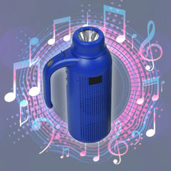 1287  Smart Bluetooth Speaker With Torch Light Wireless Bluetooth Speaker & Night Flash Light Speaker 