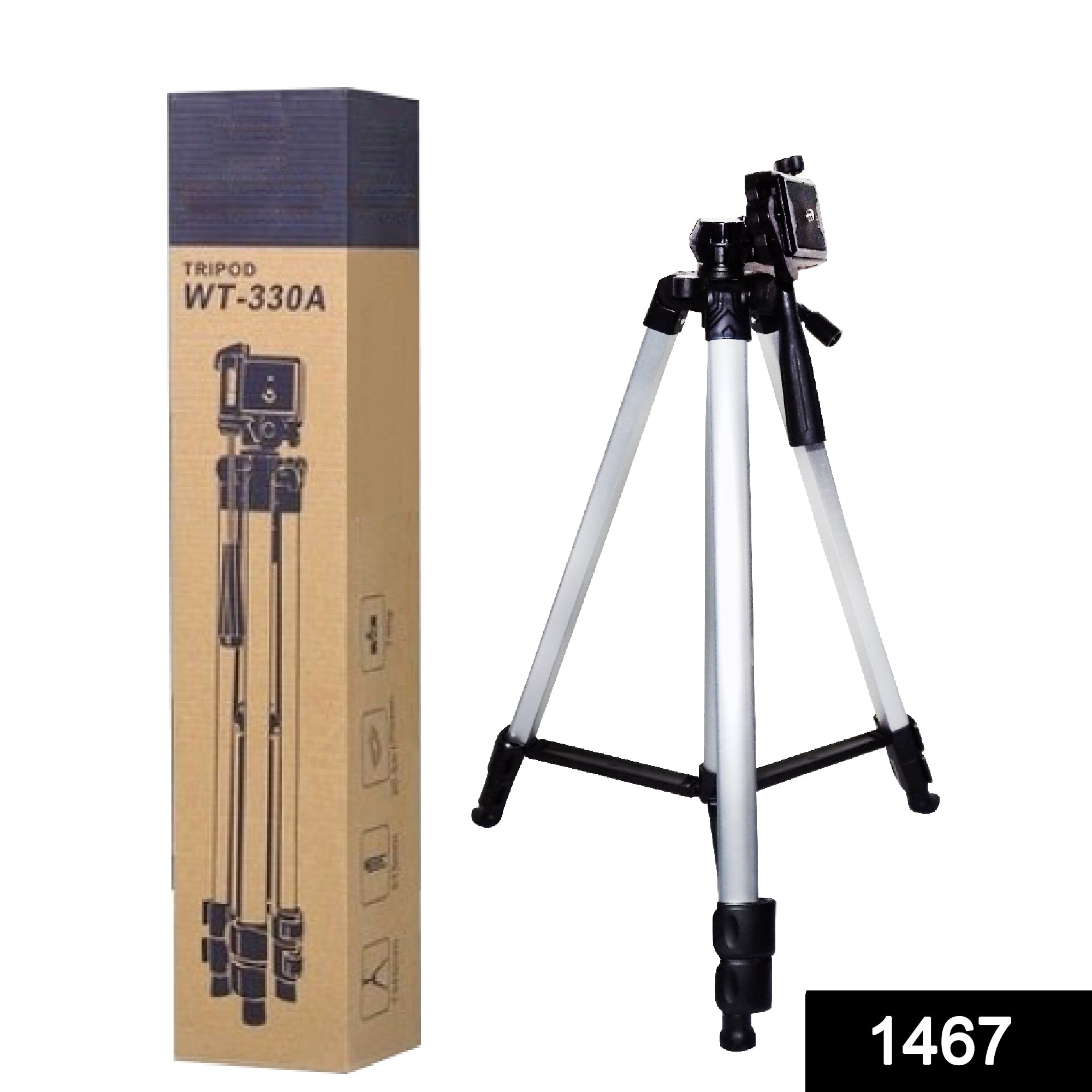 1467 Long Lightweight Aluminum Tripod Stand 