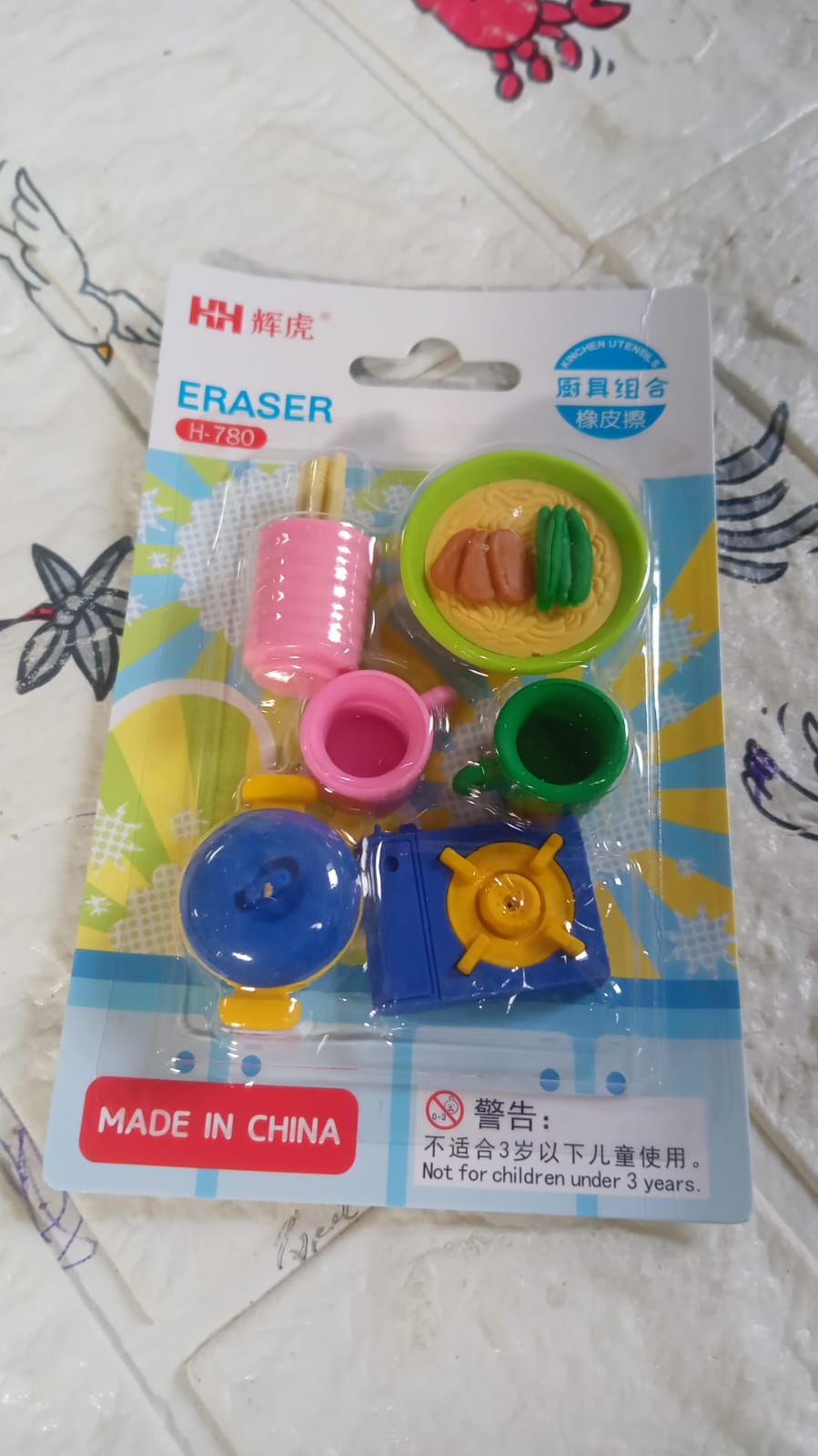 4574  Kitchen Appliances Shape Eraser, Mini Eraser Simulated Cookware Creative Cute Novelty Eraser, Children Day, Birthday Return Gifts for Kids, Childrens, Boys, Girls Kitchen Utencils Set Shaped Erasers  Set Pack of 6